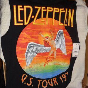 LED ZEPPELIN TOUR TANK TOP / SLEEP SHIRT ADULT SIZE SMALL NWT
